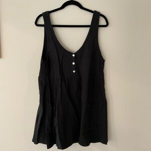 Show Me Your Mumu Weekend Babydoll Mini DressBlack LBD Casual Comfy